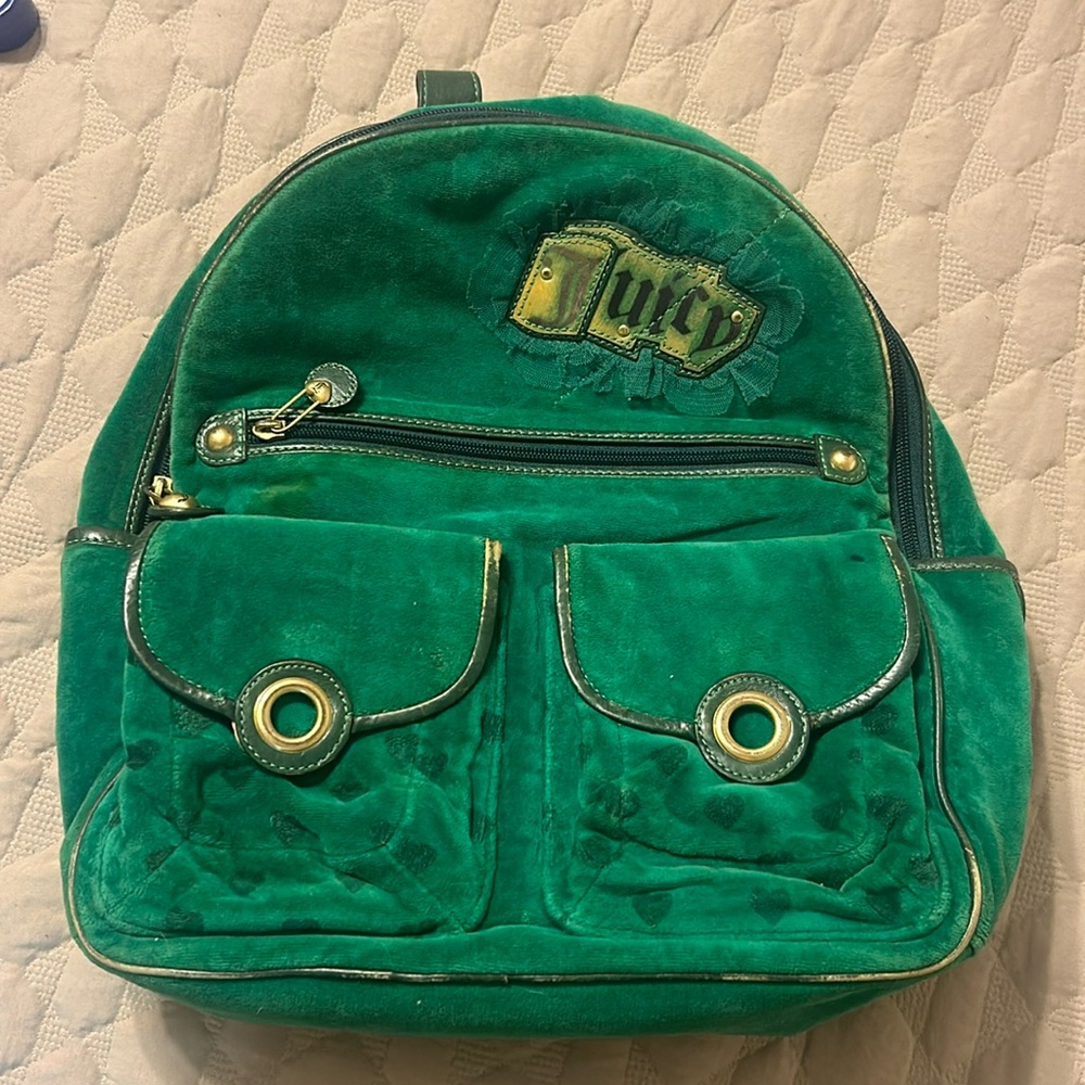 Green juicy backpack
